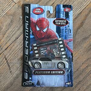 Marvel Spiderman 3 MGA Entertainment Diecast Car PV77 1:64 2007 PLATINUM STILL